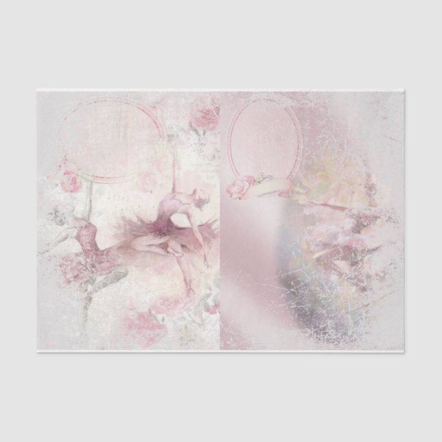 Romantic Ballerina Design Series 1 Tissue Paper (Front)
