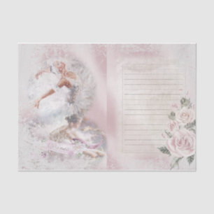 Romantic Ballerina Design Series 5 Tissue Paper