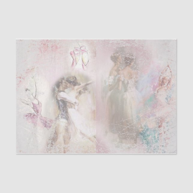 Romantic Ballerina Design Series 7 Tissue Paper (Front)