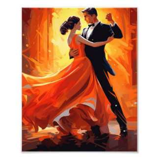 Romantic Ballroom Dance  Photo Print