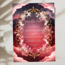 Romantic Baroque Themed Mystic Save The Date