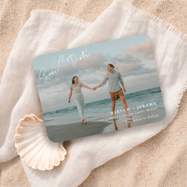 Romantic Beach Destination Wedding Full Photo Magnet (Creator Uploaded)