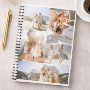 Romantic Beach Photo Collage Notebook
