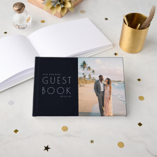 Romantic Beach Photo Guest Book
