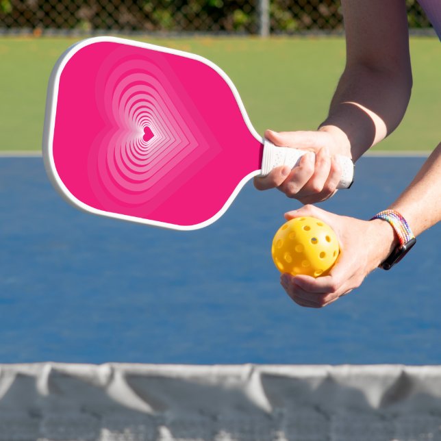 Romantic Beating Heart Love Pink Pickleball Paddle (Insitu)