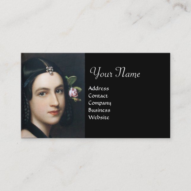 ROMANTIC BEAUTY,Salon Spa, Makeup Artist Business Card (Front)