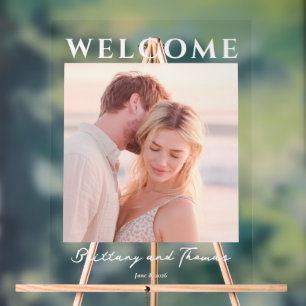 Romantic Beige Photo Acrylic Sign