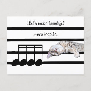 Romantic Bengal cat Postcard