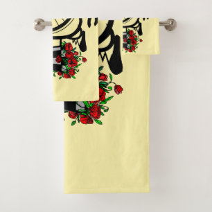 Romantic Bike Bath Towel Set