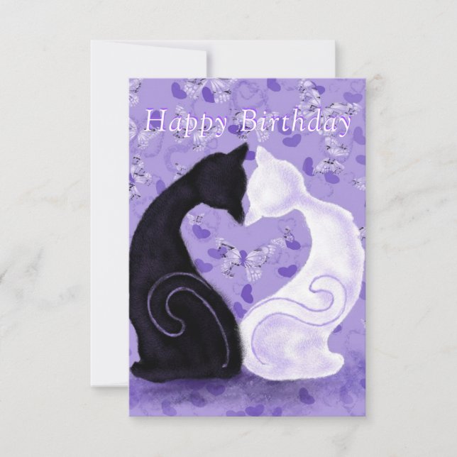 Romantic Birthday Card Beautiful Couple Love (Front)