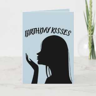 ROMANTIC BIRTHDAY KISSES CARD FOR HIM