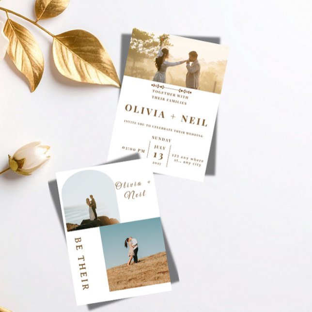 Romantic Black & Gold Wedding Invitation  (Creator Uploaded)