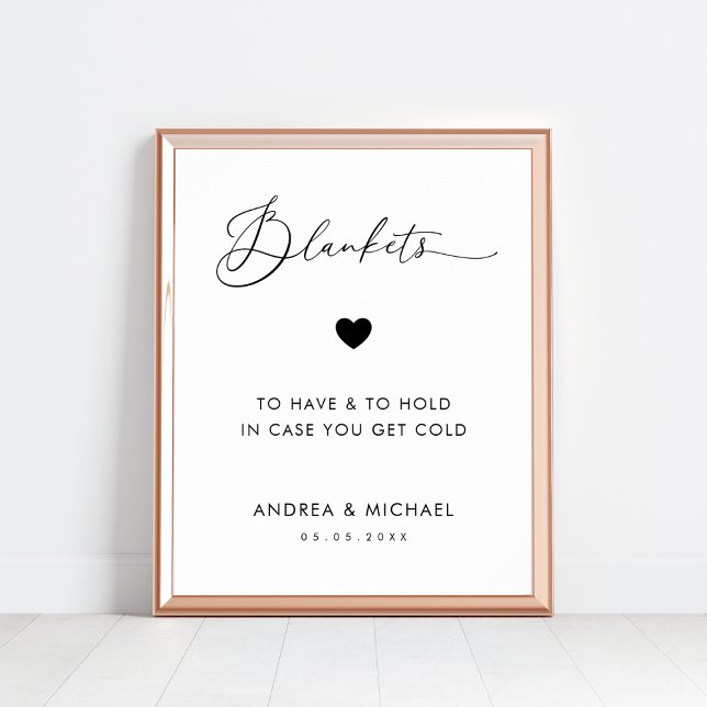 Romantic Blankets to Have and To Hold Wedding Sign (Creator Uploaded)