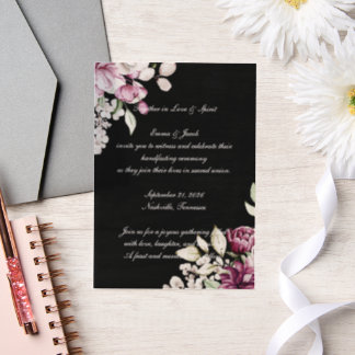 Romantic Bloom Floral Peony Vellum Invitations