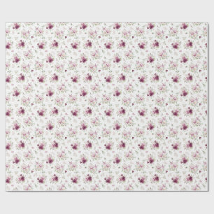 Romantic Bloom Floral Peony Wrapping Paper