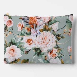 Romantic Blossom Haven Accessory Pouch