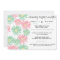 Romantic Blossom Post Wedding Invitation