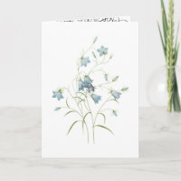 romantic blue blossoms water colour