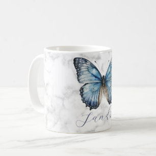 Romantic blue Butterfly Coffee Mug
