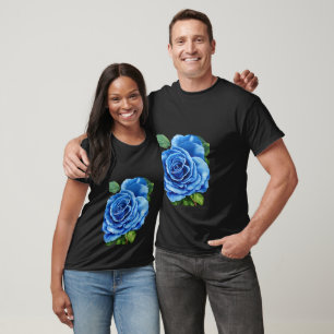 Romantic blue rose T-Shirt