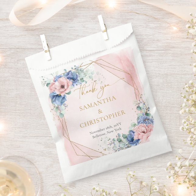 Romantic blush and blue floral eucalyptus gold   favour bags (Clipped)