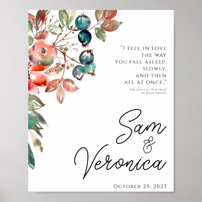 Romantic Blush Mauve Wedding Welcome Sign (Front)