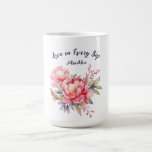 Romantic Blush Peony Wedding Coffee Mug<br><div class="desc">Sip love with every cup. This romantic blush pink peony wedding coffee mug features watercolor florals and the heartfelt phrase “Love in Every Sip.” A perfect wedding gift, bridal shower favour, or keepsake for couples. Personalise with names or wedding date for a one-of-a-kind coffee cup that celebrates love daily. Ideal...</div>