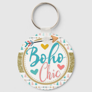 Romantic Bohemian Arrows Girly Boho Chic Key Ring