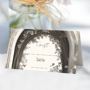 Romantic Boho Botanical Arch Wedding Place Card