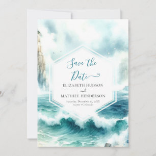 Romantic Boho Nautical Wedding Save The Date