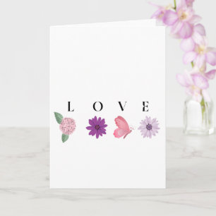Romantic Botanical for Valentine’s or Anniversary Card