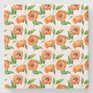 Romantic Botanical Love Stone Coaster