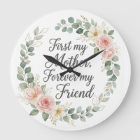 Romantic Botanical Wreath Mother's Day Quote Gift