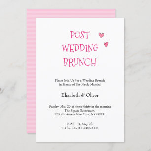Romantic Bridal featuring two intertwined hearts Invitation