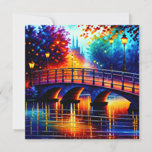 Romantic Bridge in the style of Leonid Afremov Announcement