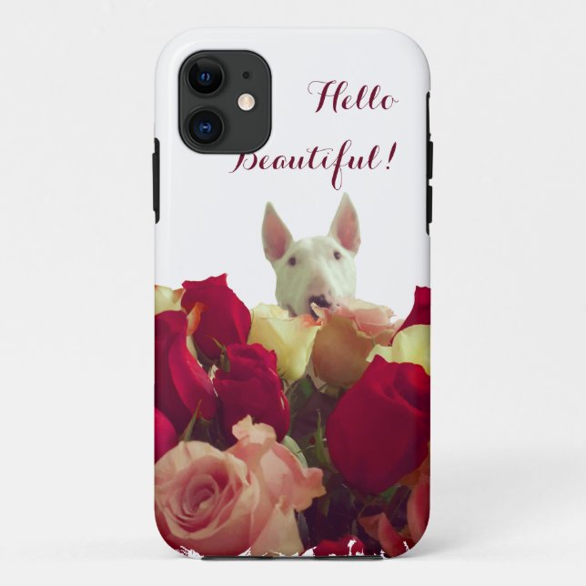 Romantic Bull Terrier Case-Mate iPhone Case (Back)