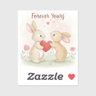 Romantic Bunny Card – Forever Yours