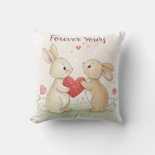 Romantic Bunny Card – Forever Yours Cushion