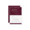 Romantic Burgundy Calligraphy Menu Choice RSVP