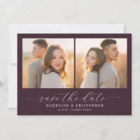 Romantic Burgundy Photo Collage