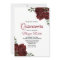 Romantic Burgundy Red Rose Quinceanera Invite