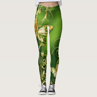 Romantic Butterflies & Vines Leggings