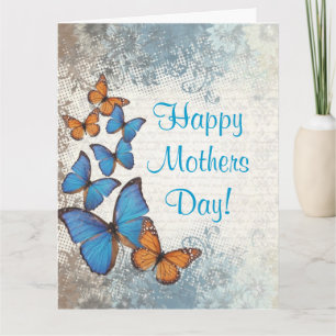 Romantic butterfly  mothers day card