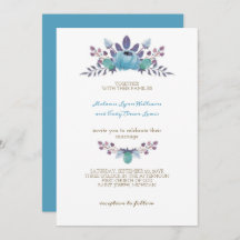 Romantic Cadet Blue Flowers Crown Wedding