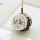 romantic cake pop-favour with deer couple