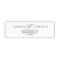 Romantic Calligraphy Flourish Return Address Label