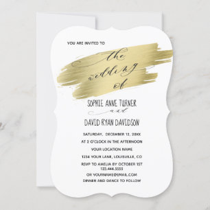 Romantic Calligraphy Pink Watercolour Wedding Invitation