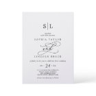 Romantic Calligraphy Simple Classic Modern Wedding