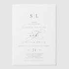 Romantic Calligraphy Simple Classic Modern Wedding