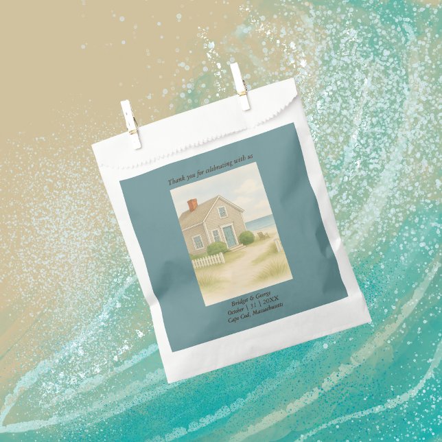 Romantic Cape Cod Coastal Wedding  Favour Bags (Creator Uploaded)